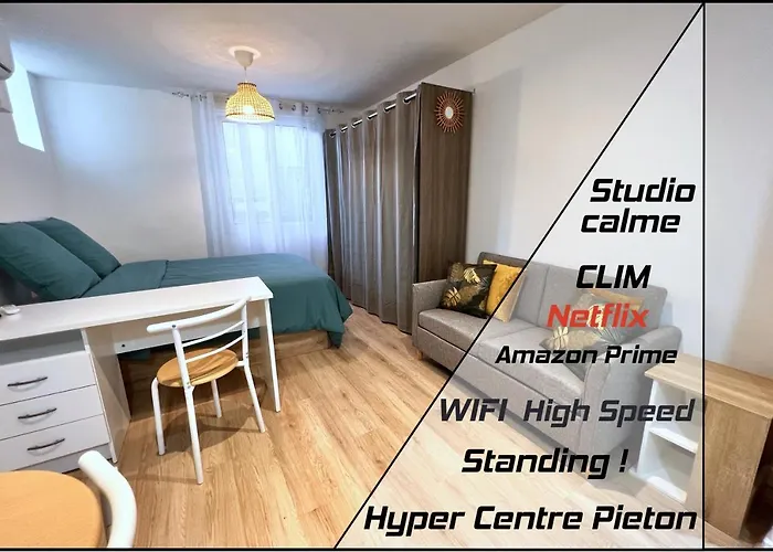 Calmes - Standing - Hypercentre - Clim - Wifi - Netflix Lejlighed *
